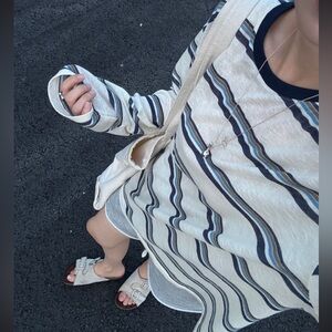 Korean Striped Long Sleeve Women’s Shirt